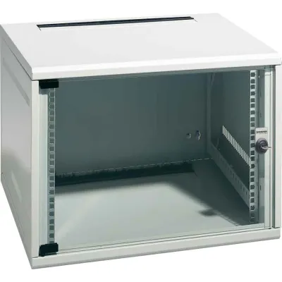 Schaefer Netzwerkschrank NT Box 7306400 | 6HE | 570x350x400 mm | Stahl pulverbeschichtet | IP20 | RAL 7035 Grau