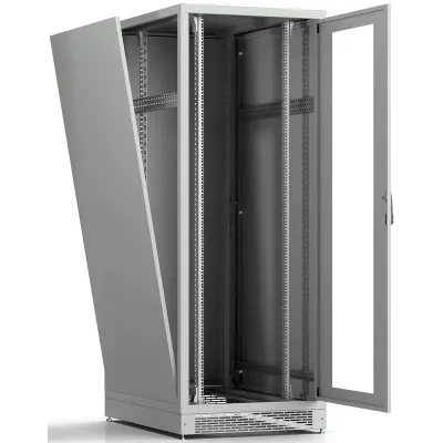 SCHÄFER PX-Serverschrank 43HE 19 Zoll | 800x2000x1000mm | Stahl | perforierte Türen | IP20 | RAL7035 grau