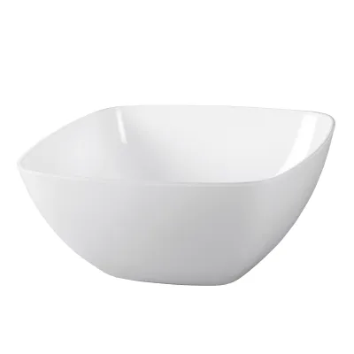 Emsa Schale Vienna 504632 | Salatschale 4,6 l | stapelbar | spülmaschinenfest | Kunststoff Melamin | 26,5 cm | weiß