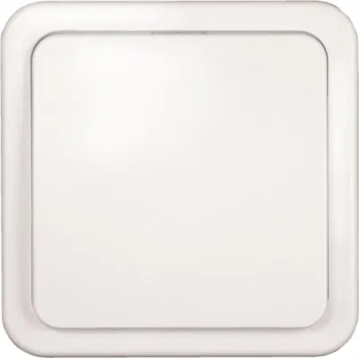 Schalk Funktaster FS3 A1 | 1-Kanal Flächentaster 433,92 MHz | Funk-Wandsender 3V DC inkl. Batterie | weiß