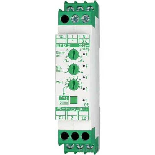 Bild: Schalk Universal Tastdimmer ETD 2 (REB) auch für LED/ESL mit Z-Eingang und Front