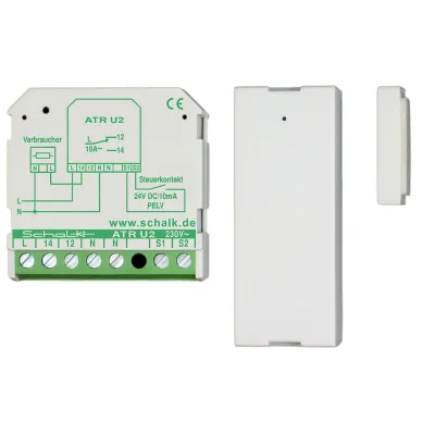 Schalk ZAS K2 Zu-/Abluftset für Dunstabzugshaube | ATR U2 Trennrelais | MKW 1 Magnetschalter | 230V | Kunststoff