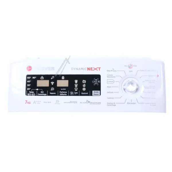 Schaltbrett mit Sensor für Waschmaschine Candy Hoover 43030020 Bedienpanel Senso