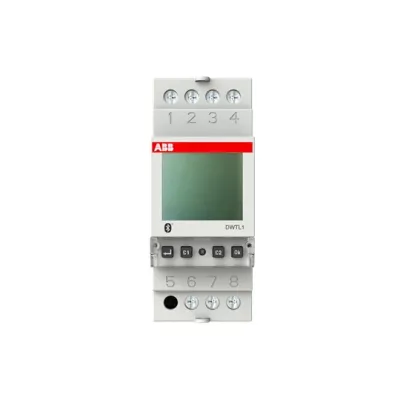 ABB Wochenzeitschaltuhr DWTL1 | 1-Kanal | Bluetooth | Lichtsensor | DIN-Schiene | 230V | 16A | LED 500W | IP20