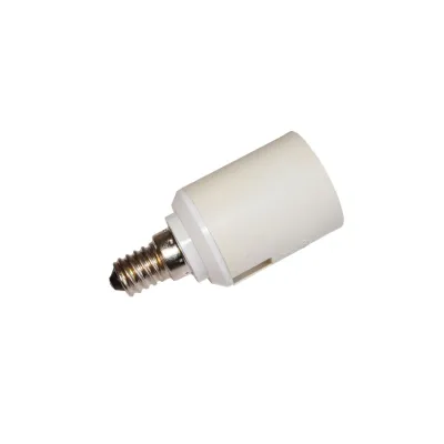 Scharnberger+Hasenbein Fassungsadapter 82450 E14 auf E27 | Reduktionsfassung für LED Lampen | Schraubbefestigung | weiß