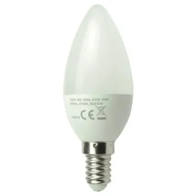 Scharnberger+Hasenbein LED-Kerzenlampe 33947 E14 | 3,7W | 370lm | 2700K warmweiß | mattiert | AC/DC | 108mm | weiß