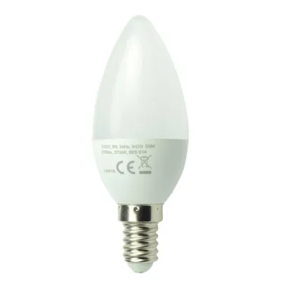 Scharnberger+Hasenbein LED-Kerzenlampe 35571 | E14 | 4,5W | 470lm | 6500K tageslichtweiß | AC/DC | matt | IP40 | weiß