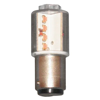 Scharnberger+Hasenbein LED Signallampe 35718 | BA15d | 230V | 1,1W | 18,5x45mm | 50.000h | weiß