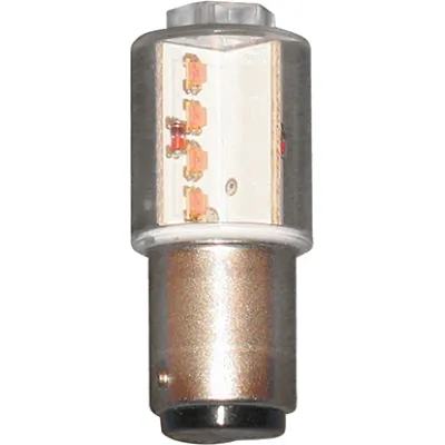 Scharnberger+Hasenbein LED Signallampe 35704 | BA15d | 24-28V AC/DC | 0,78W | 18,5x45mm | Rundumleuchte | gelb