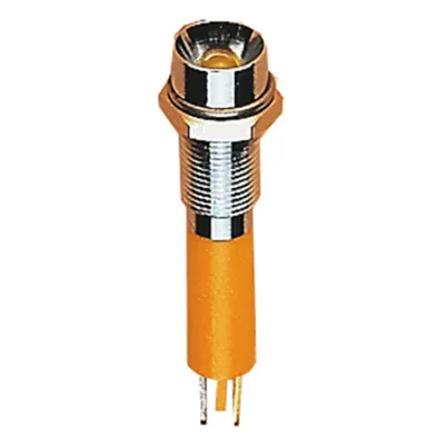 Scharnberger+Hasenbein LED-Signallampe 38067 | 3mm | 24-28V DC | 0,43W | rund | 6mm Befestigung | Chrom | IP50 | weiß