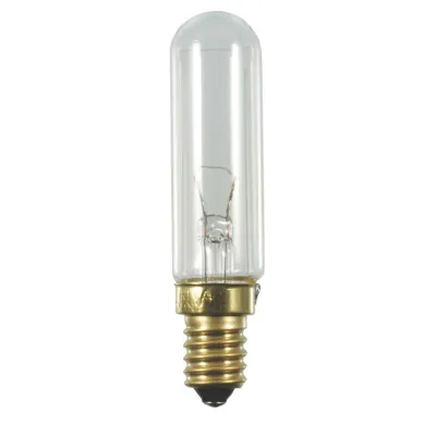 Scharnberger+Hasenbein Allgebrauchsglühlampe Röhre 40404 | E14 24V 15W | 20x85mm | klar | Kühlschrank geeignet | farblos