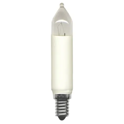 Scharnberger+Hasenbein Schaftkerze E10 23V 3W | warmweiß | elfenbein | 3er Blister | Ersatzlampe für Lichterkette