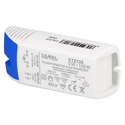 Scharnberger+Hasenbein LED Trafo 58493 | 230V auf 12V AC | 0-105W | dimmbar | IP40 | Kunststoffgehäuse