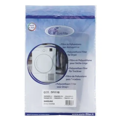 Schaumfilter wie Samsung DC62-00376A 230x100mm für Trockner DFI110