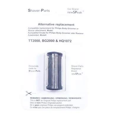 Scherkopf Newspeak für Rasierer Philips TT2000/43 Klingenblock, Scherfolie