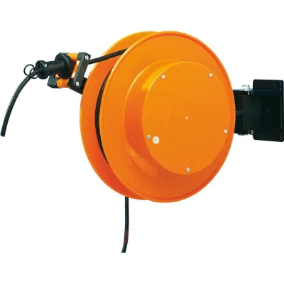Schill Kabelaufroller FT 038.0515 | 15m H07RN-F 5x1,5mm² | Automatik Kabeltrommel | IP44 | Kunststoff | Orange