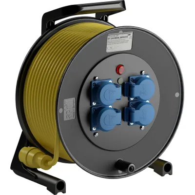 Schill Spezialgummi-Kabeltrommel m. Stec GT 310.MD4L.50PU315