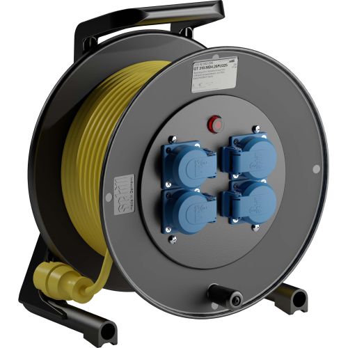 Bild: Schill Spezialgummi-Kabeltrommel m. Steck GT 310.MD4.25PU325