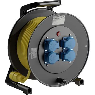 Schill Spezialgummi-Kabeltrommel m. Steck GT 310.MD4.25PU325