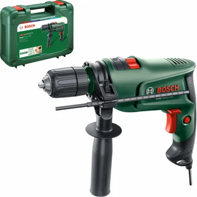 Bosch Schlagbohrmaschine EasyImpact 600 | 600W | 1,7kg | 3000 U/min | Schnellspannbohrfutter | inkl. Koffer