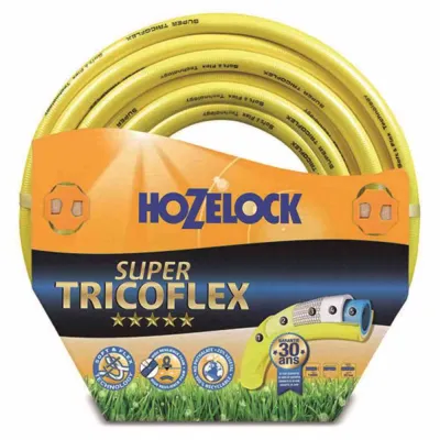 Hozelock Gartenschlauch 116758 Super Tricoflex 20m 12,5mm | knickfest | UV-beständig | 30 bar | 5-lagig | gelb