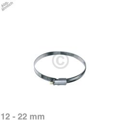 Schlauchschelle 12-22mmØ W2 Chromstahl