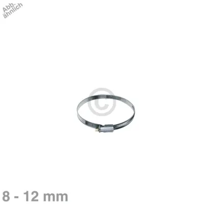 Schlauchschelle 8-12mmØ W2 Chromstahl