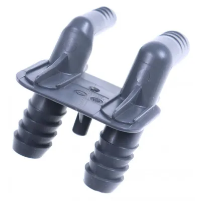 Schlauchverbinder doppelt für Trockner Whirlpool Indesit 488000846478 Schlauchku