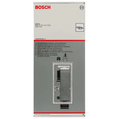 Bosch Schleifrahmen 2608005026 | passend für PBS 75 A/AE, GBS 75 A/AE | Bürsteneinsatz | werkzeuglose Montage | grau