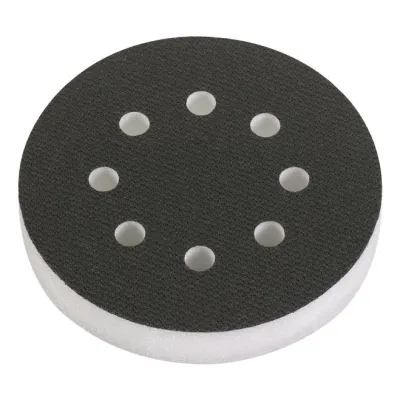 Bosch Adapter Exzenterschleifer 2608601126 | 125 mm Scheibendurchmesser | 8-fach gelocht | Klett | Grau