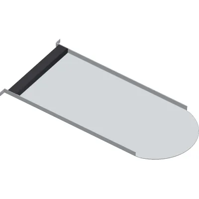 Schletter Blechersatzziegel Alu Biber 109016-010 | Dachziegel-Ersatz Biberschwanz Rapid | Aluminium | 214x400 mm