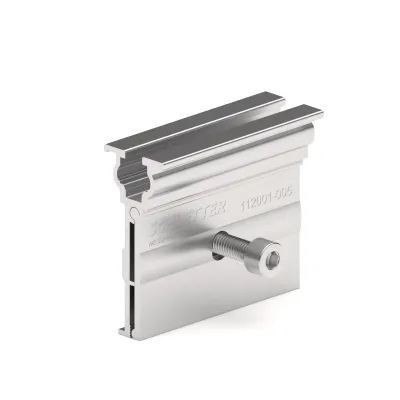 Schletter Blechfalzklemme 503 Rapid 112001-005 | Stehfalzdach PV Befestigung | Aluminium | 70x46x80 mm