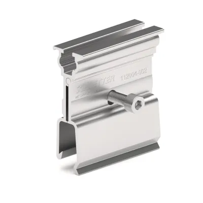 Schletter Blechfalzklemme 522 Rapid Zambelli 112004-002 | Photovoltaik Stehfalzblech | Aluminium | inkl. Befestigung