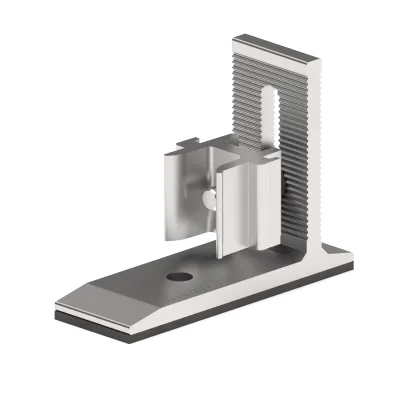 Schletter Dachhaken Rapid2+Pro SML 119026-102 | Photovoltaik-Befestigung Metallschindeldach | Aluminium | verstellbar