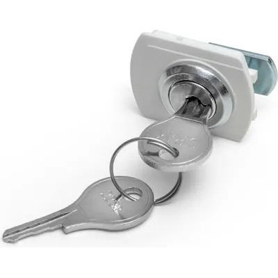 ABN Türschloss AZUTU1 für AMIGO Kleinverteiler | Zylinder-Schließung | inkl. 2 Schlüssel | Austausch Schnappverschluss