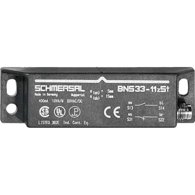 Schmersal Magnetschalter BNS 33-02Z-ST-2187 | Positionsschalter | IP67 | M8 Stecker | Kunststoffgehäuse | 88x25x13mm