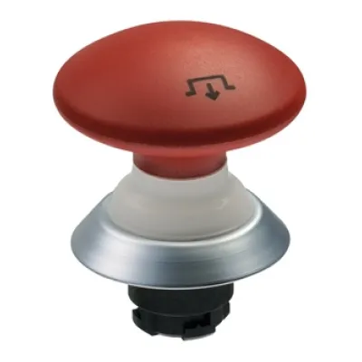Schmersal Not-Halt-Schlagtaster NDRZ50RT | Pilztaster | Zug-Entriegelung | IP67 | 50 mm | rund | rot | Chrom