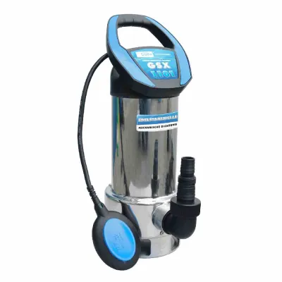 Güde Schmutzwasser-Tauchpumpe GSX 1101 | 1100W | 19000 l/h | Edelstahl | variabler Schwimmerschalter | 10 m Kabel