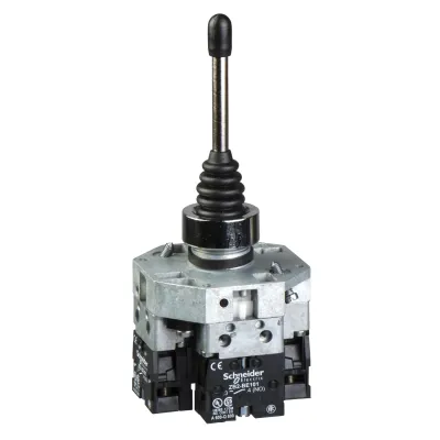 Schneider Electric Steuerschalter XD2GA8421 | Joystick Controller 4 Richtungen | IP66 | Ø22mm | Metall Chrom