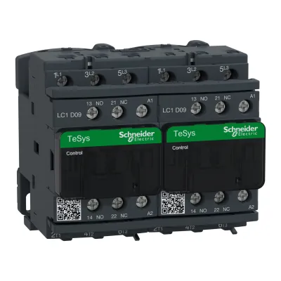 Schneider Electric Wendeschütz LC2D09P7 | 3-polig | 9A | 4kW | 230V AC | Schraubanschluss | Tragschiene | IP20