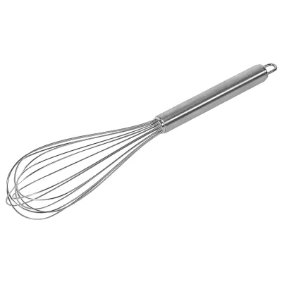 my basics Schneebesen 188591 | Edelstahl 18/8 | 32 cm | spülmaschinengeeignet | mit Aufhängung | silber