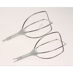 Schneebesen (2er Pack) für Küchenmaschine DeLonghi KW665240 Rührwerkzeuge