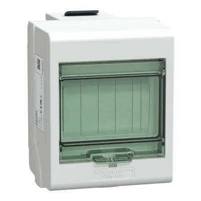 Schneider Electric Abgangskasten KSB32CM55 | 32A 5-polig IP55 | 5TE | Modularadapter | leer | Kunststoff weiß