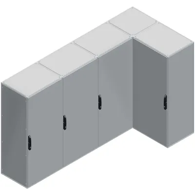 Schneider Electric Anreihsatz NSYSFBK | Verbindungssatz Edelstahl | IP55 | 70x105x150mm | grau