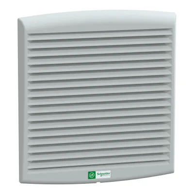 Schneider Electric Lüftungsgitter NSYCAG223LPF | Austrittsfilter 223x223 mm | IP54 | Kunststoff | grau RAL7035