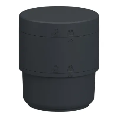 Schneider Electric Signalsäule XVB7C21B | Harmony XVB7 | 70mm | 24V AC/DC | modular | dunkelgrau | Push-In | Rohrmontage