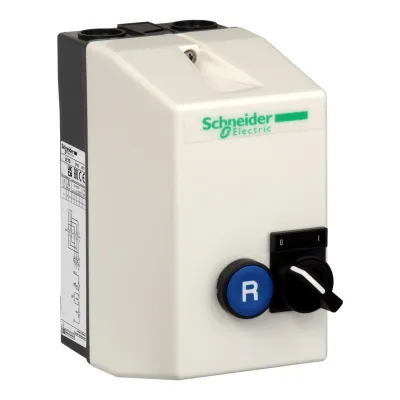Schneider Electric Motorstarter LE1D09P7A13 | Direktstarter 4kW 230V AC | 3-polig | 9A | IP65 | Wahlschalter