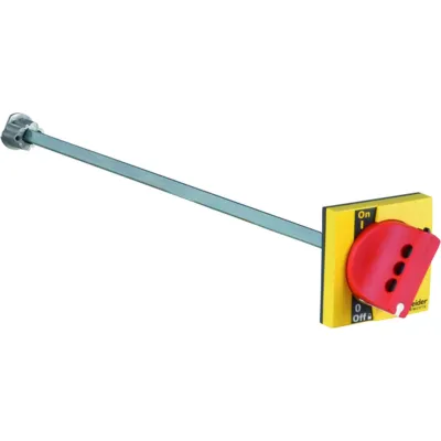 Schneider Electric Drehgriff vorderseitig LV428942 | Compact INS 40-160 | NOT-AUS | mit Achse & Schlüsselschloss | rot