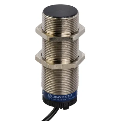 Schneider | Drehzahlwächter XSAV11373 | Induktiver Näherungsschalter M30 | PNP NC | 10mm | 12–48V DC | 2m Kabel | IP67
