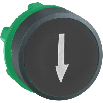Schneider Electric Drucktaster ZB5AA335 | flach | Pfeil oben | rund | Ø22,5mm | IP66 | Kunststoff | schwarz